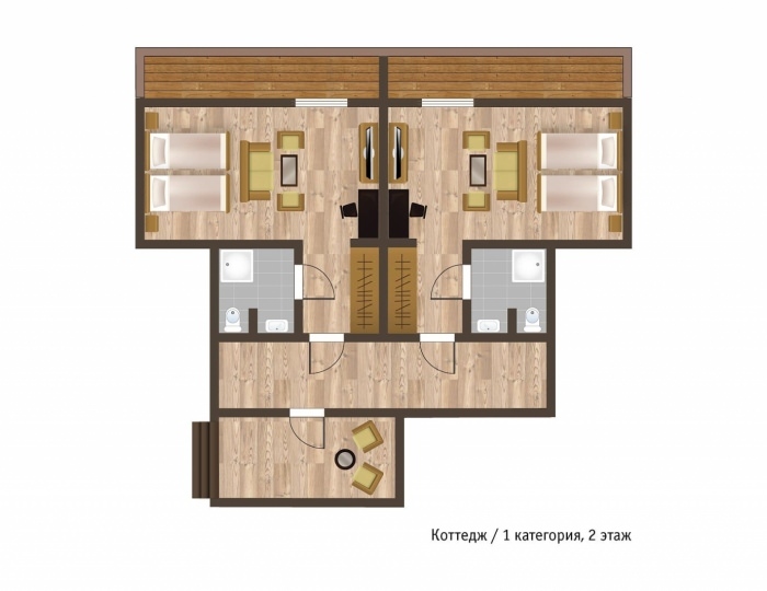 Коттедж (категория сюит) - ГК «Поляна 1389 Отель и СПА»